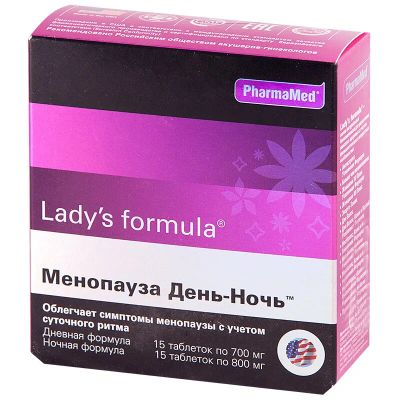 Лот: 25440325. Фото: 1. Lady's Formula Менопауза день-ночь... Лекарства