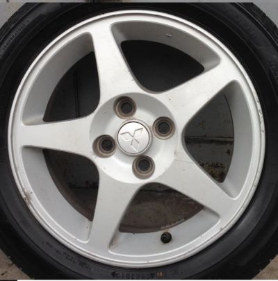 Лот: 8126781. Фото: 1. Литые диски Mitsubishi 15 " (Enkei... Диски
