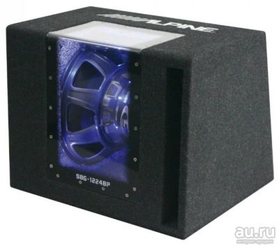 Лот: 13150862. Фото: 1. Alpine SBG-1224BP сабвуфер в корп... Сабвуферы