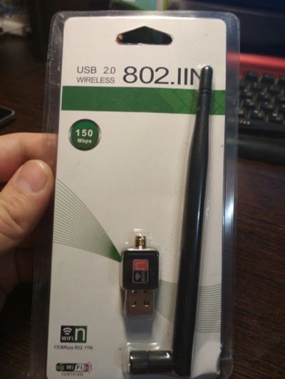 Лот: 13112660. Фото: 1. WiFi адаптер для USB + антенна. WiFi, Bluetooth адаптеры