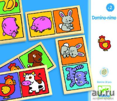 Лот: 9176205. Фото: 1. Настольная игра Домино-нимо, Djeco. Детские настольные игры