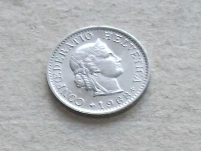 Лот: 19566349. Фото: 1. Монета 5 раппен пять Швейцария... Европа