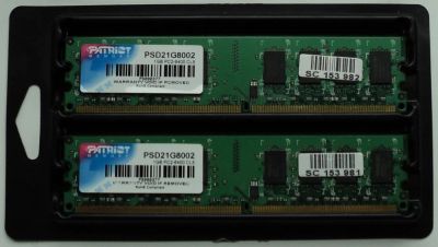 Лот: 5916187. Фото: 1. Patriot PSD21G8002 PC2-6400 CL5. Оперативная память