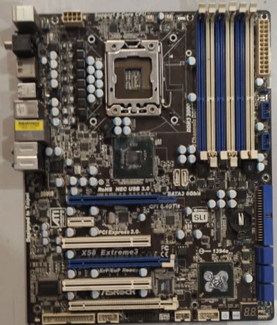 Лот: 20425182. Фото: 1. Asrock X58 Extreme 3 неисправна... Материнские платы