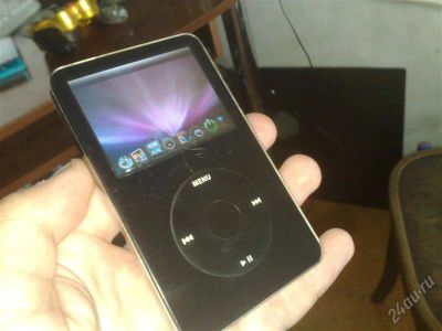 Лот: 1058753. Фото: 1. ipod video (5.5g) 80gb с линуксом... Плееры