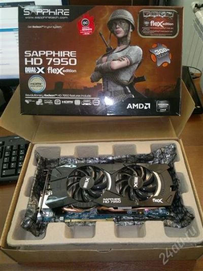Лот: 2902687. Фото: 1. Sapphire 7950 Практически новая... Видеокарты