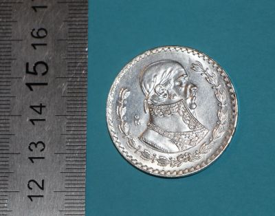 Лот: 19929751. Фото: 1. Серебряная монета: Мексика, 1... Америка