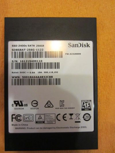 Лот: 10347308. Фото: 1. HDD 2.5" SSD-накопитель SanDisk... SSD-накопители