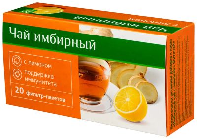 Лот: 23720573. Фото: 1. PL Чай имбирный с лимоном фильтр-пакеты... Лекарства