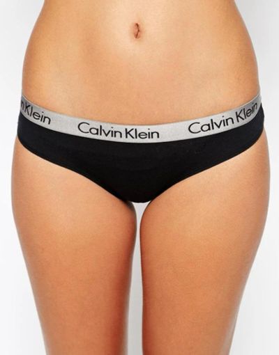 Лот: 7346401. Фото: 1. Трусы женские Calvin Klein Черные. Нижнее бельё