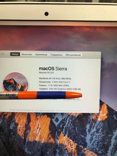 Лот: 15115019. Фото: 1. ноутбук MacBook AIR A1466 i7... Ноутбуки