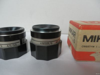 Лот: 13765611. Фото: 1. обьектив amars 2 шт от фотоувелечителя. Объективы