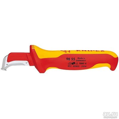 Лот: 13132192. Фото: 1. Нож электрика с пяткой Knipex. Ручной инструмент