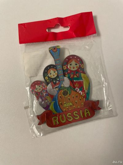 Лот: 17916572. Фото: 1. Магнит новый с матрешками Russia. Магниты сувенирные