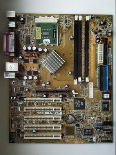 Лот: 3636150. Фото: 1. Материнская плата Asus A7N8X-X. Материнские платы