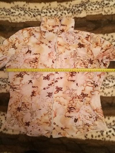 Лот: 10662768. Фото: 1. Блуза на молнии, рр 56 на рост... Блузы, рубашки, водолазки