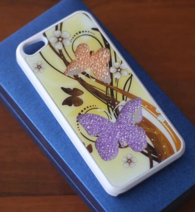 Лот: 5244366. Фото: 1. Чехол-бампер iPhone 5/5S (Swarovski... Чехлы, бамперы