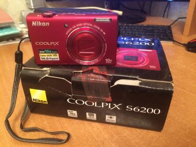 Лот: 4565441. Фото: 1. Фотоаппарат Nikon Coolpix S 6200... Цифровые компактные