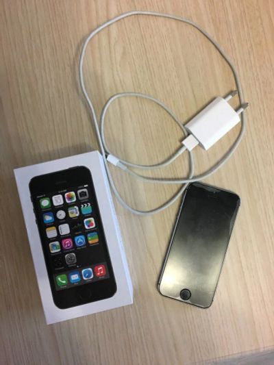 Лот: 10709123. Фото: 1. iPhone 5S 16Gb Grey. Смартфоны
