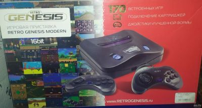 Лот: 16671232. Фото: 1. retro genesis. Игровые приставки, консоли