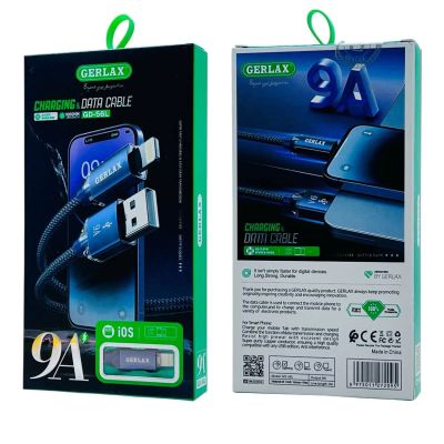 Лот: 25794675. Фото: 1. Кабель GERLAX GD-56L LIGHTNING... Дата-кабели, переходники