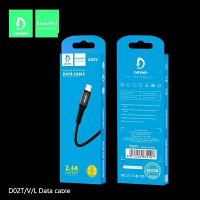 Лот: 22146303. Фото: 1. КАБЕЛЬ DENMEN D02V microUSB 2... Дата-кабели, переходники
