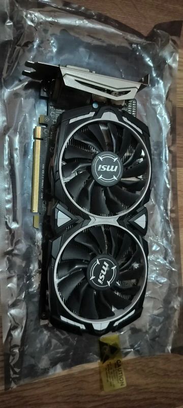 Лот: 22847868. Фото: 1. MSI Radeon RX570 armor 8gb OC. Видеокарты