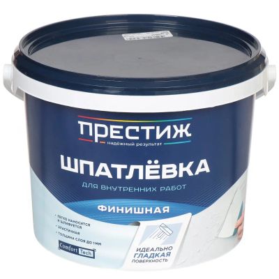 Лот: 24085052. Фото: 1. Шпатлевка Престиж, акриловая... Смеси, шпатлевки, цемент