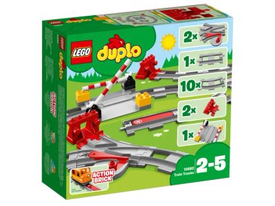 Лот: 25632610. Фото: 1. Lego 10882 Duplo Рельсы. Конструкторы