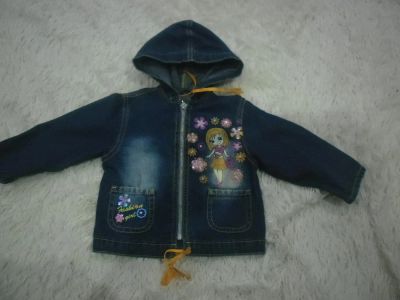 Лот: 7417917. Фото: 1. курточка джинсовая. Верхняя одежда