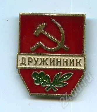 Лот: 25242196. Фото: 1. (№149) значки,Дружинник (большой... Другое (значки, медали, жетоны)