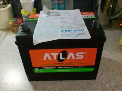 Лот: 2315916. Фото: 1. Аккумулятор ATLAS 70 A/H заряженный... Аккумуляторы