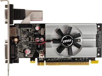 Лот: 25317257. Фото: 1. Видеокарта GeForce GT210 MSI 1Гб... Видеокарты