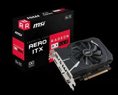 Лот: 9843167. Фото: 1. Видеокарта MSI RX 560 AERO ITX... Видеокарты