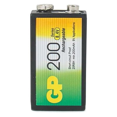 Лот: 24572337. Фото: 1. Аккумулятор GP Крона 9V (20R8H-2CRU1... Батарейки, аккумуляторы, элементы питания