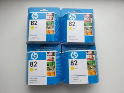 Лот: 7795936. Фото: 1. Картридж HP 82 C4913A yellow... Картриджи, расходные материалы