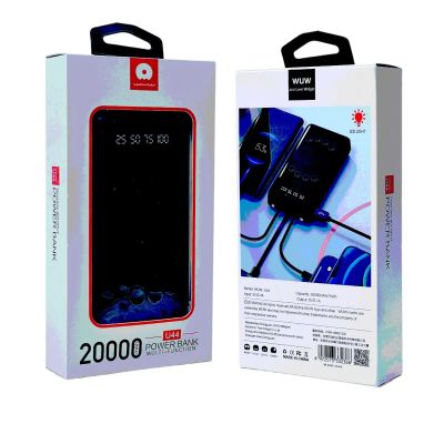 Лот: 22144048. Фото: 1. POWER BANK WUW U-44 20000mAh... Внешние, портативные аккумуляторы для смартфонов (Power bank)