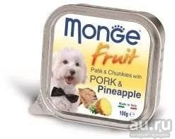 Лот: 16811118. Фото: 1. Monge Dog Fruit (Монж) консервы... Корма