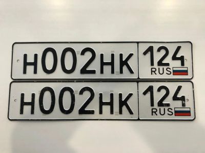 Лот: 17172163. Фото: 1. Н 002 НК 124. Госномера