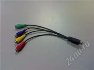 Лот: 118470. Фото: 1. Переходник S-video (7 pin) - тюльпан... Другое (компьютеры, оргтехника, канцтовары)
