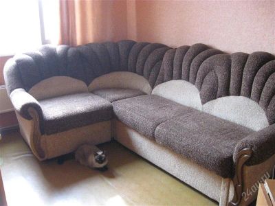 Лот: 5839422. Фото: 1. Большой угловой диван+кресло. Диваны