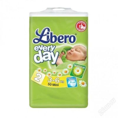 Лот: 2485045. Фото: 1. Подгузники Libero Everyday Natural. Детская гигиена
