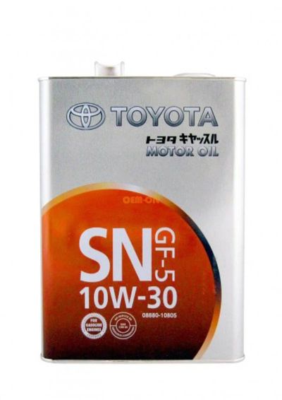 Лот: 14492874. Фото: 1. Toyota SAE 10W30 SN, 4L (масло... Масла, жидкости