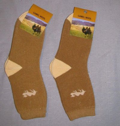Лот: 10736663. Фото: 1. носки новые 37-39 шерсть верблюда. Другое (сувениры, подарки)