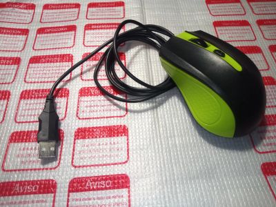 Лот: 25062224. Фото: 1. Мышь светодиодная USB (б/у, рабочая... Клавиатуры и мыши