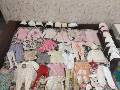 Лот: 25600753. Фото: 1. Детские вещи, пакетом, 68-74. Ползунки, распашонки, слипы