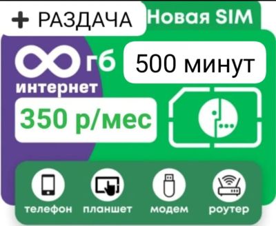 Лот: 21074955. Фото: 1. Мегафон безлимитный интернет... SIM-карты, телефонные номера