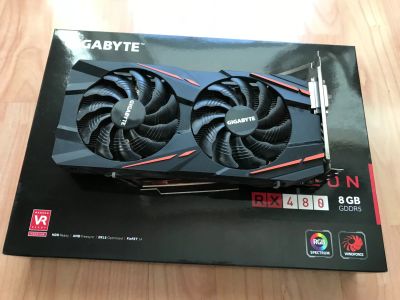 Лот: 18666802. Фото: 1. Видеокарта RX 480 8 Gb Gigabyte. Видеокарты