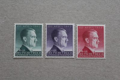 Лот: 23679021. Фото: 1. Германия 1943 года. 3 Рейх. Оккупация... Марки