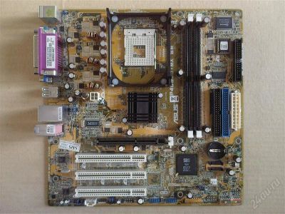 Лот: 2089864. Фото: 1. Материнская плата ASUS P4S800-MX... Материнские платы